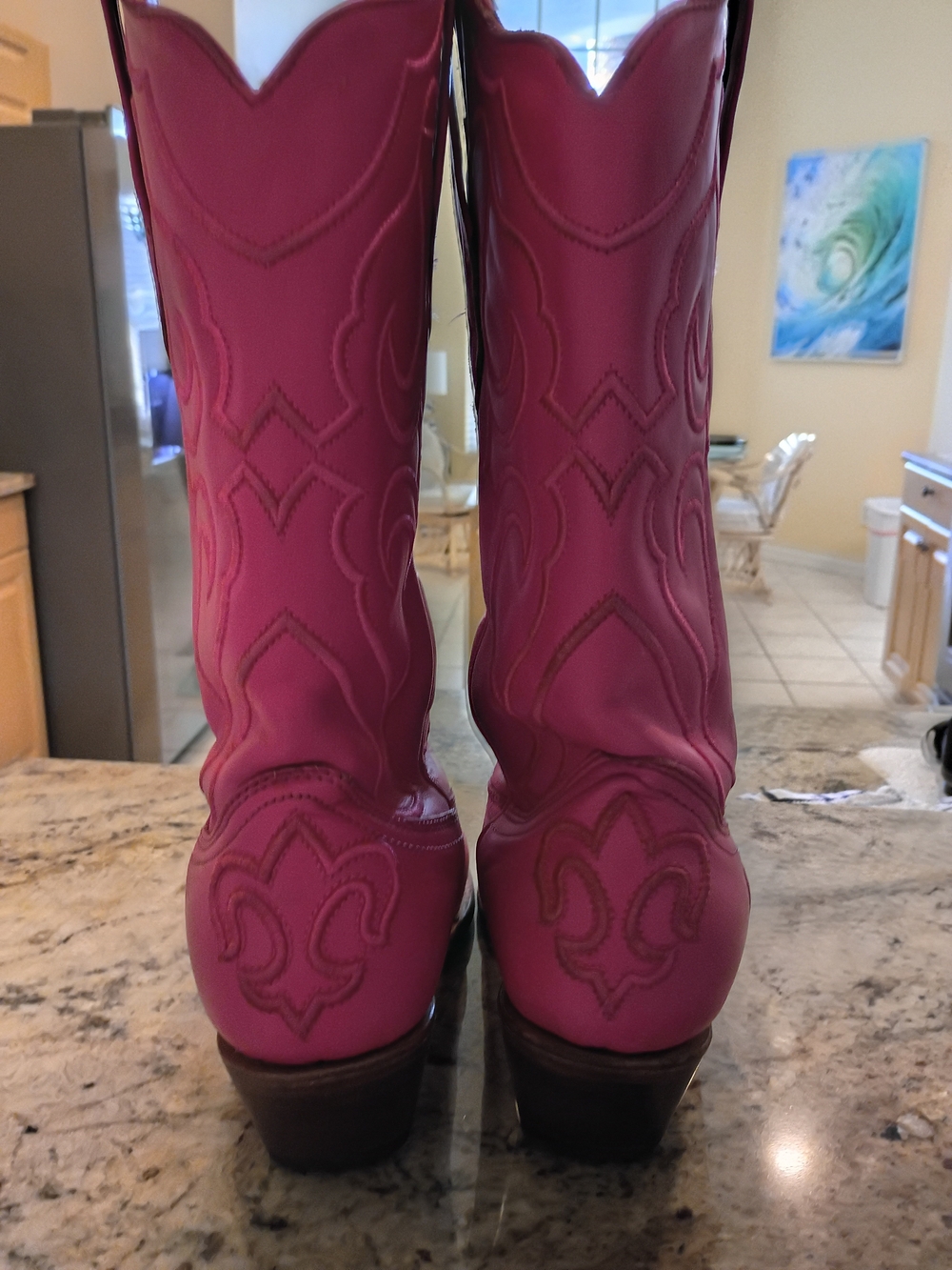 Corral Hot Pink Western Cowboy Boots Worn Once 10 Gorgeous! - Picture 9 of 16